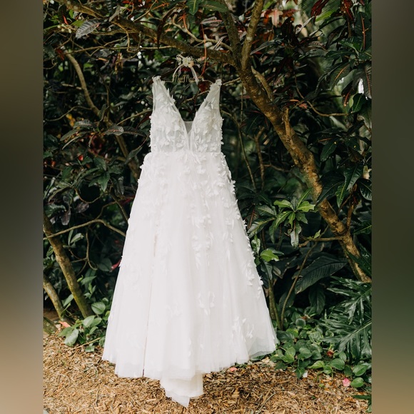 ANDREA AND LEO Floral Wedding Dress - Picture 3 of 6